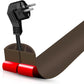 Floor Cord Cover Cable Cavity Self Adhesive Cord Hider Floor 3.3FT Floor Cable Management Power Cord Protector Floor Electric Cord Covers for Offices, Gym, Exhibitions (CoffeeBrown, 1.18" x 3.3')