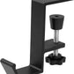 Jeffdad Metal Headphone Hook, Headphone Hanger with Single Hooks, Universal Aluminum Alloy Gaming Headphone Stand Under Desk, Non-Slip Adjustable Desk Headphone Hanger Hook