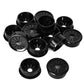 30PCS Cable Grommets, 1"(25mm) Desk Hole Cover Petal Shaped Buckle Type Nylon Snap Bushing Grommet, Wire Hole Cover Insert for Cables and Cords Management and Protection of Cabinet, Black
