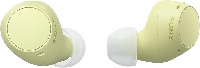 Sony WF-C510 Truly Wireless in-Ear Bluetooth Earbud Headphones with up to 22-Hour Battery, Multipoint-Connection, Mic and IPX4 Water Resistance, Butter Yellow