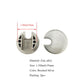 HAHIYO 2Pcs 1.38Inch/35mm Brushed Silver Zinc Alloy Desk Grommet Wire Grommet Cable Management Cord Hole Cover Desk Wire Hole Insert Wire Organizer for Computer Office Home School Equipment Systems
