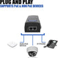 60W PoE++ Injector, BV-Tech Gigabit Power Over Ethernet Adapter | 802.3af/at/bt Compliant | Plug & Play, Up to 325ft | Ideal for IP Cameras, Access Points, VoIP Phones