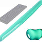 Silicone Gel Keyboard Wrist Rest Set Plus - ABRONDA Keyboard & Mouse Wrist Support Pad Office, Computer, Laptop, Mac - Durable, Comfortable and Pain Relief- Green Set