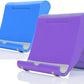 Portable Adjustable Cell Phone Stand, 2 Pack, Universal Fit for Desktop, Tablet, Compatible with Most Phones & Devices (Purple+Blue)