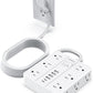Surge Protector Power Strip 15 Ft Extension Cord, 12 Widely Spaced Outlets 6 USB (2 USB C) Ports, Ultra Thin Flat Plug Surge Protection for Home, Office, Dorm Room Essentials