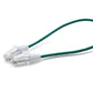 TRUECABLE Cat6 Component Rated Patch Cable, Unshielded (U/UTP), 1ft, Green, 28AWG Solid Copper, Snagless 10G High-Speed Ethernet Cable, PoE++ 4PPoE 100W, UL Listed, RoHS-3, 1 Pack