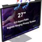 Magnetic Computer Privacy Screen Filter 27 Inch, Removable Hanging Aluminum Alloy Privacy Shield for 16:9 Widescreen Monitor, Anti Spy Anti Scratch Anti Glare Blue Light Screen Guard