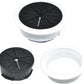 Aifeier ET 2PCS Desk Grommet 2 Inch/50mm Rubber Cable Wire Grommet Cable Hole Cover for Managing and Hiding Office PC Desk Cable Cord (Black with White)