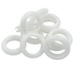 12 Pcs Rubber Grommets, 0.98" Inside Diameter 1" Drill Hole Rubber Wire Grommets O Ring Grommets for Wire, Firewall, Cables, Plugs (White)