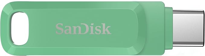 SANDISK 256GB Ultra Dual Drive Go USB Type-C Flash Drive - Up to 400MB/s, Absinthe Green - SDDDC3-256G-G46AG