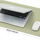 Cork Desk Mat - Small Dual-Sided Desk Pad for Office and Home - Desk Organization and Accessories - Ideal for Large Mouse Pad and Small Desk Mats on Top of Desks(Light Green,23.6"x 13.8")