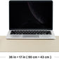 Cork Desk Mat - Dual-Sided Desk Pad for Office and Home - Desk Organization and Accessories - Ideal for Large Mouse Pad and Desk Mats on Top of Desks(Beige,36"x 17")