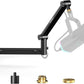 Microphone Arm,Aokeo AK-58 Desk Low Profile Adjustable Mic Boom Arm Stand,Suitable For Blue Yeti,Snowball iCE, HyperX QuadCast,SoloCast,Elgato Wave,Etc