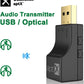 USB Optical Wireless Bluetooth Transmitter 2 in 1 Audio Transmitter Adapter Low Lantency APTX aptX-Adaptive/HD/LL Multi-Point HiFi Wireless Adapter for PS4/3 Xbox TV PC