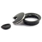 HJ Garden 1pc 2 inch (50mm) Metal Desk Grommets for Managing and Hiding Wire Cord Cable Hole Cover Office PC Desk Cable Cord Organizer Zinc Alloy Cover Black