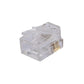 LanSenSu 25 Pack RJ11 Plug 6P4C Phone Modular Telephone Cord Connector Adapter Crimp