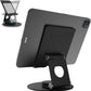 KABCON Swivel Tablet Stand, Aluminum Portable 360°Rotating Holder for Desk,Business,Kitchen,Desktop,Table Stand for iPad Pro 9.7,10.5,12.9/Air Mini,Tab,Fire,Nexus,E-Reader-Black