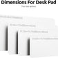 YSAGi Leather Desk Protector, Office Mat, Large Mouse Mat, Non-Slip PU Leather Blotter, Laptop Desk Pad, Waterproof Writing Pad for Office and Home (White, 47.2" x 23.6")