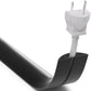 ZhiYo 5.6ft Cord Covers for Wires on Floor, Cord Hider Floor Hide Extension Cords, Soft PVC Cable Cover Cable Protector, Wire Cavity W0.62in H0.31in, Black