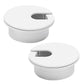 2 Pcs Desk Grommet 2" / 50 mm, Desk Cord Hole Cover, Cable Grommet ABS Plastic, Desk Hole Grommet for Home & Office Pc, Detachable Cable Cord Organizer-White