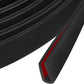 Edge Trim, 3/32" Rubber Edge Trim, Flexible Self Adhesive U Channel Edge Protector for Sharp Edge, Sheet Metal and Car Doors, Peel and Stick Auto Door Guard, Black Color, 20Ft