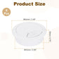 uxcell 8 Pcs 53mm (2.09 Inch) Desk Grommet, Plastic Cable Hole Cover, Wire Cord Cable Organizer for Home Office Computer Desk Cabinet, White