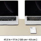 Large Cork Desk Mat - 47.2"x 17" Desk Pad for Office and Home - Ideal for Large Mouse Pad and Desk Mats on Top of Desks(Beige)