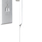 Sleek Socket Original & Patented Flat Ultra-Thin Outlet Concealer with Extension Cord Kit, Multi Outlets Power Strip, Ideal for Home Improvement, Hide Bulky and Messy Cords, 3ft