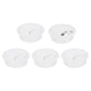 uxcell 5 Pcs 50mm (1.97 Inch) Desk Grommet, Plastic Cable Hole Cover, Wire Cord Cable Organizer for Home Office Computer Desk Cabinet, White