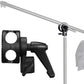 Grip Swivel Head Clamp Holder Bracket Adapter for Light Stand, Extension Boom Arm,Reflector Arm Support and Other Photographic Equipment