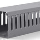 ZhiYo 2x2in Server Rack Cable Management, 6.6ft Cable Duct Cable Raceway Kit, Electrically Safe PVC for Network Cable Management, Open Slot Wire Raceway for Computer Under Desk, Wire Duct Grey