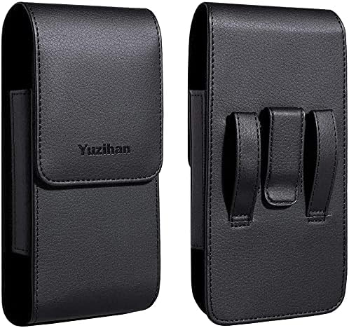Fit for iPhone 13 Mini 12 Mini iPhone SE 2020 iPhone 8 7 6S 6 Belt Holster Premium Leather with Belt Clip Loop Fit with Defender Case Protective Armor Battery Case On