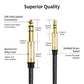 3.5mm to 1/4 Stereo Audio Cable 3.3 Feet /1M, 1/8" to 6.35mm 1/4" TRS Male Aux Cord Double Shielded with Braiding for Guitar, Amplifiers, PC, Home Theater, Speaker, etc.