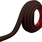 Rubber Bond TV Cord Hider Cable Protector - Strong Self Adhesive Wall Cord Cover Cable Hider - Low Profile Cable Management Wall Cord Concealer Cable Raceway (Dark Brown, 10 Feet)