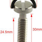 HJ Garden 2pcs 1/4-20 Thread D-Ring Stainless Steel Camera Fixing Screws for Camera Tripod Monopod QR Plate,D Shaft Quick Release Plate Mounting Screw 30mm Length