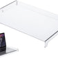 NOLITOY Acrylic Keyboard Cover, Clear Protector, PC Desk Stand for Keyboard Storage Acrylic Monitor Stand Riser and