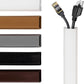 Rubber Bond TV Cord Hider Cable Protector - Strong Self Adhesive Wall Cord Cover Cable Hider - Low Profile Cable Management Wall Cord Concealer Cable Raceway (White, 6 Feet)