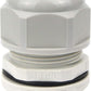 XHF 5 Pcs 1" IP68 Strain Relief Nylon Cord Grip Waterproof NPT Cable Glands Adjustable UL Listed and RoHS Compliant (Grey)
