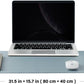Cork Desk Mat - Dual-Sided Desk Pad for Office and Home - Desk Organization and Accessories - Ideal for Large Mouse Pad and Desk Mats on Top of Desks(Light Blue,80cmx 40cm)