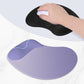 ITNRSIIET Ergonomic Mouse Pad, Cushioned Gel Wrist Rest, Non-Slip Base, Smooth Surface, Compatible with All Mice for Office & Gaming, Desk Accessory, 9.5 x 8.2 inch, Purple Gradient