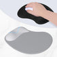 ITNRSIIET Ergonomic Mouse Pad, Cushioned Gel Wrist Rest, Non-Slip Base, Smooth Surface, Compatible with All Mice for Office & Gaming, Desk Accessory, 9.5 x 8.2 inch, Light Gray Accent