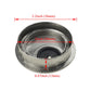 HAHIYO 2Pcs 2Inch/50mm Brushed Silver Zinc Alloy Desk Grommet Wire Grommet Cable Management Cord Hole Cover Desk Wire Hole Insert Wire Organizer for Computer Office Home School Equipment Systems