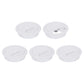 uxcell 5 Pcs 60mm (2.36 Inch) Desk Grommet, Plastic Cable Hole Cover, Wire Cord Cable Organizer for Home Office Computer Desk Cabinet, White