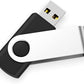 USB Flash Drive 4GB 50 Pack, Bulk USB 2.0 Flash Drives Thumb Drive Swivel Memory Stick Jump Drive Pen Drive,4 gig 50 Pieces