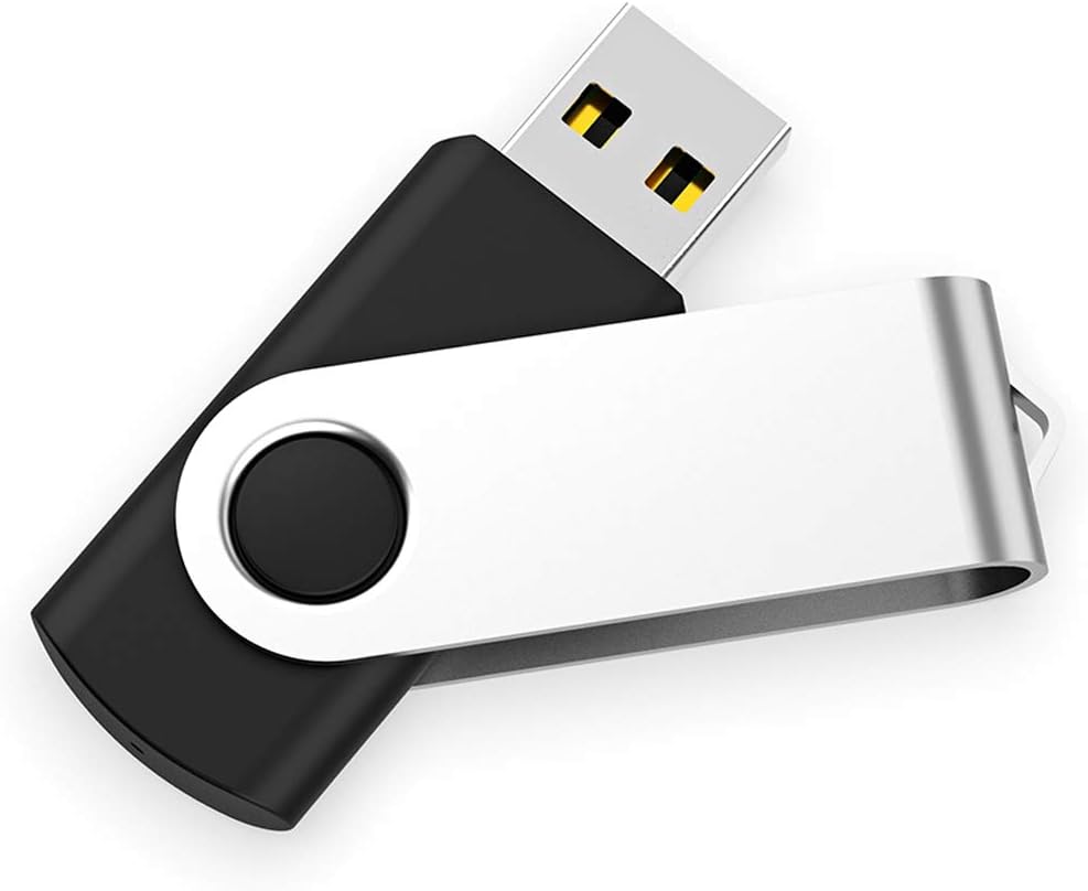 USB Flash Drive 4GB 50 Pack, Bulk USB 2.0 Flash Drives Thumb Drive Swivel Memory Stick Jump Drive Pen Drive,4 gig 50 Pieces
