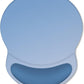ITNRSIIET Ergonomic Mouse Pad with Comfort Gel Wrist Rest, Non-Slip PU Base, Smooth Textured Surface, Reduces Hand Fatigue & Wrist Pain, 8.7 x 7.2 Inch for Office Gaming Home, Gradient Blue Ombre