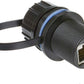 5PCS Panel Mounting Shielded RJ45 Waterproof Cat5/5e/6 8P8C Connector Ethernet LAN Cable Connector Double Head Adapter with Waterproof/Dust Cap
