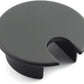 HJ Garden 1pc 1-3/8 inch (35mm) Desk Wire Cord Cable Grommets Hole Cover for Office PC Desk Cable Cord Organizer Zinc Alloy Cover Black