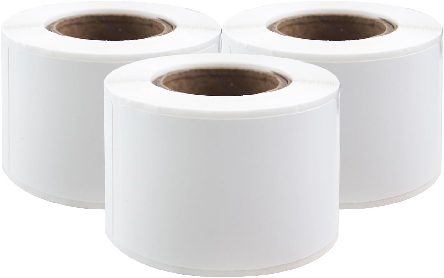 PUQU 30x50mm Direct Thermal Sticker Labels, Self-Adhesive All-Purpose Label Maker Tape, Compatible with AQ Series Label Printer, Refills Standard Laminated Office Labeling, 3 Rolls, 450 Labels