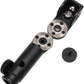 Tripod Mount Adapter and 3/8" 1/4" Bracket Block Cube 180 Swivel Rotation for Camera Video Monitor, Lens Motor, Microphone, Teradek Wireless System, Black